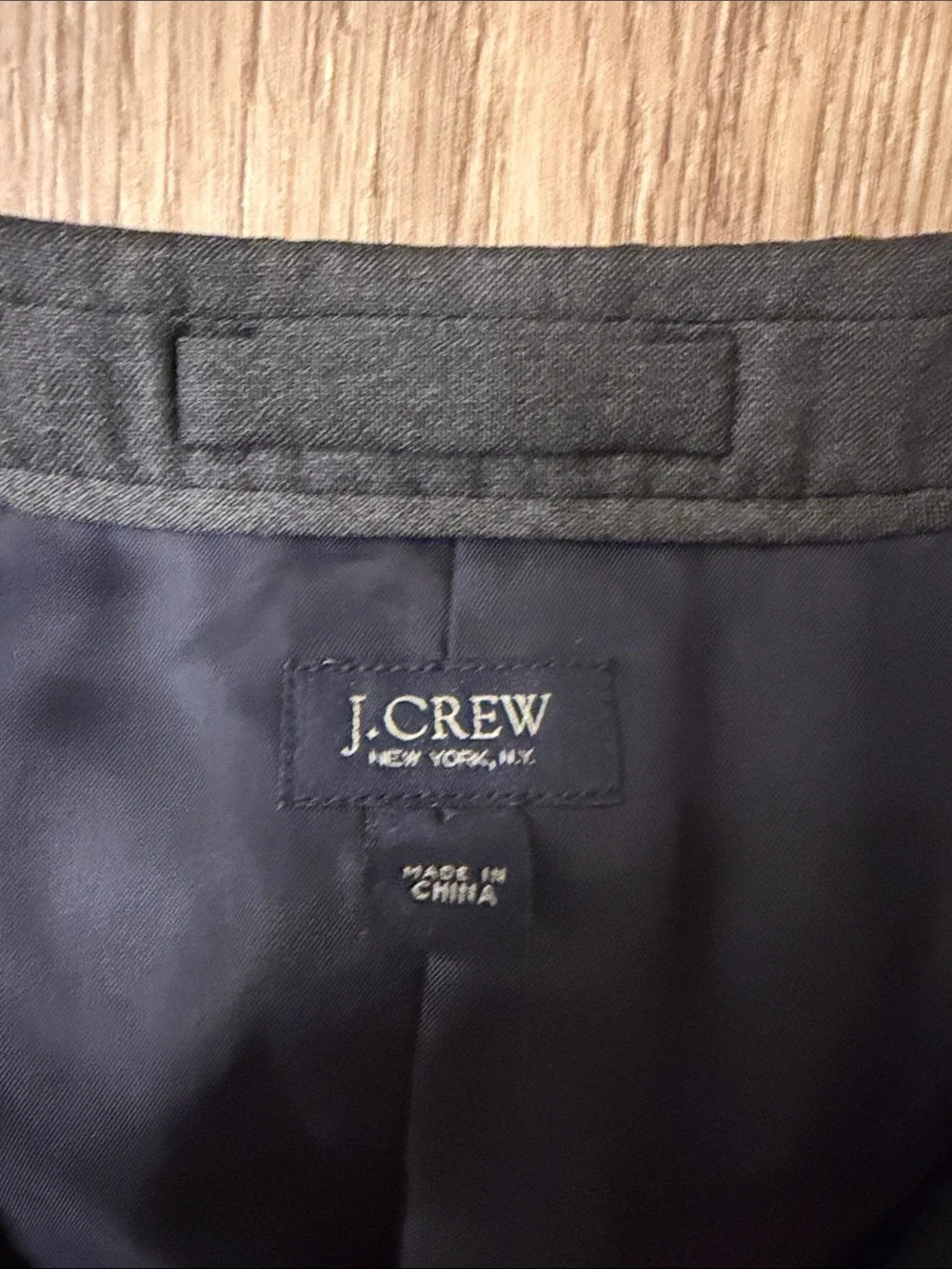 Loro Piana J Crew Ludlow Suit Jacket 42L Gray Italian Super 120s Wool Blazer